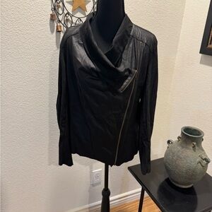 Elegant Black Women's Asymmetrical Jacket